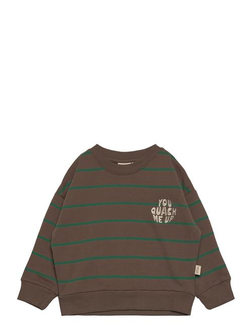 Se Petit Piao Sweat Shirt Line Petit Piao Brown ved Booztlet