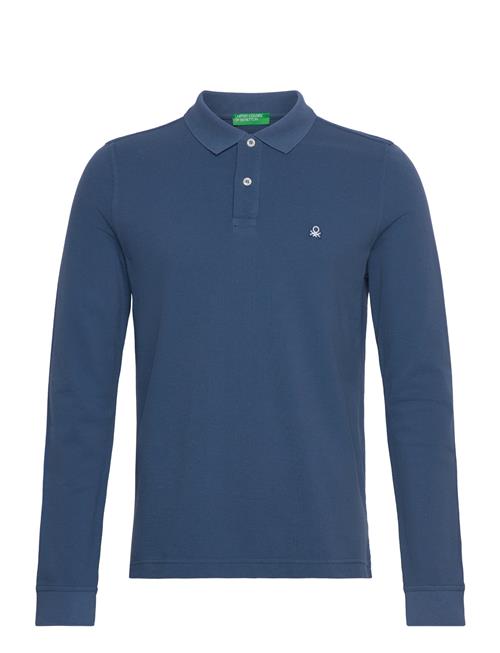 L/S Polo Shirt United Colors Of Benetton Blue