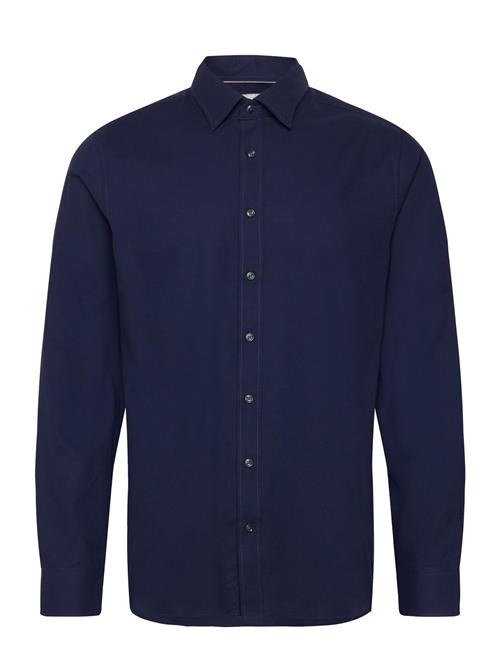 Michael Kors Structured Engineered Slim Shirt Michael Kors Navy