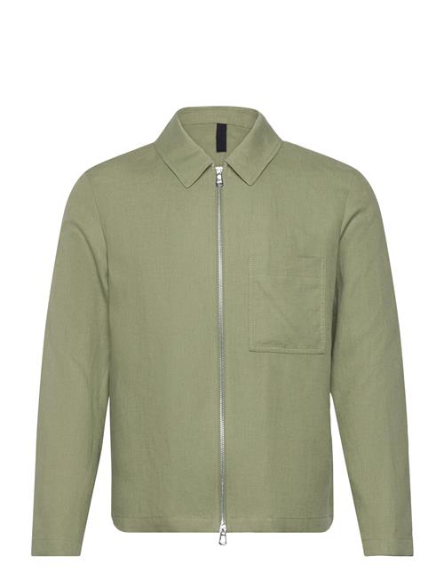 J. Lindeberg Julius Linen Overshirt J. Lindeberg Green