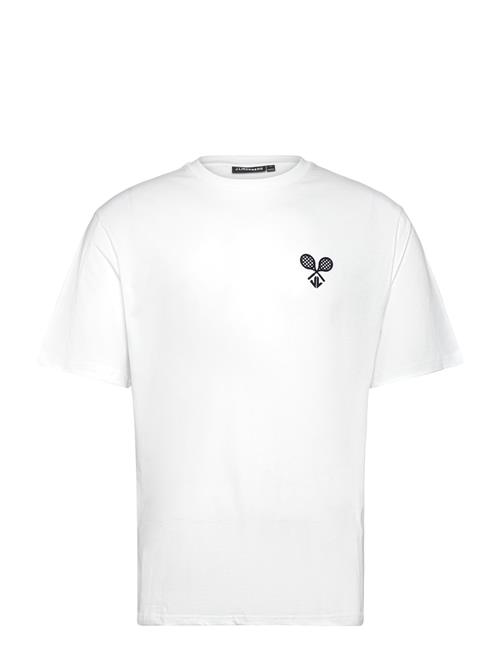 Se J. Lindeberg Hale Logo Patch T-Shirt J. Lindeberg White ved Booztlet