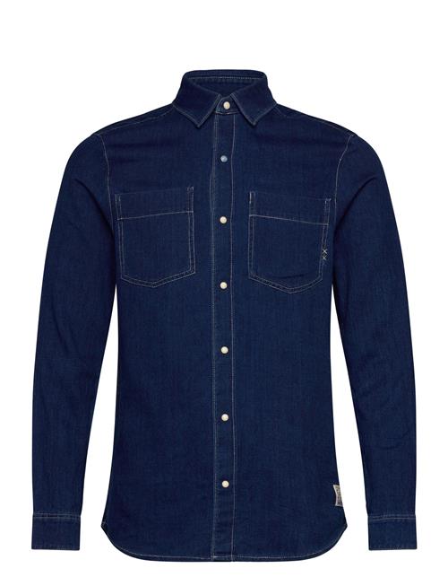 Regular Fit Premium Indigo Twill Washed Shirt Scotch & Soda Navy