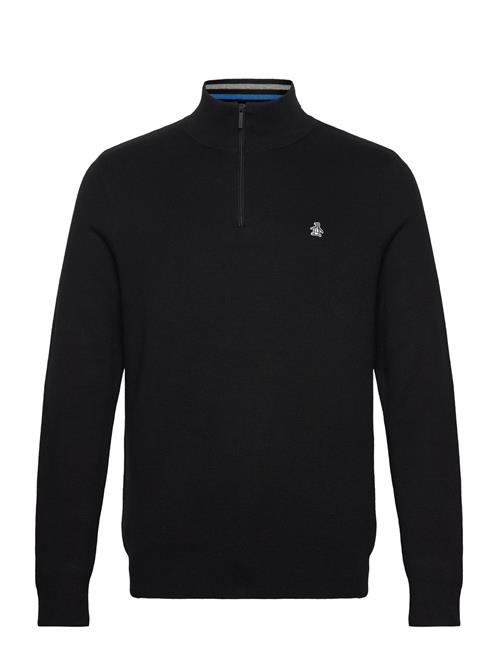 Cttn 1/4 Zip Tipped Original Penguin Black