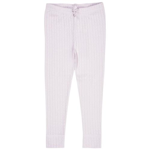 Copenhagen Colors Pointelle Junior Leggings Lavender | Lilla | 86 cm