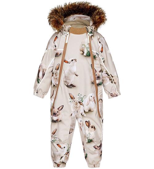 Se Molo Molo Flyverdragt - Pyxis Fur - Winter Rabbits ved KidsWorld