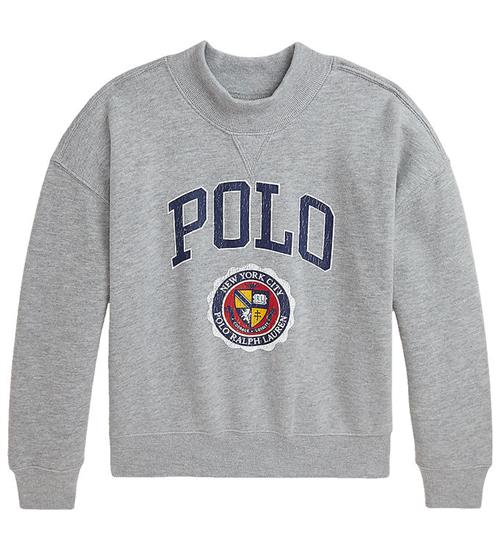 Se Polo Ralph Lauren Polo Ralph Lauren Sweatshirt - Grey Heather ved KidsWorld