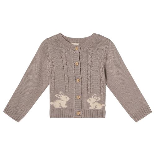 Buddy & Hope Fanny Wool Cardigan Bunny Taupe | Brun | 74/80 cm