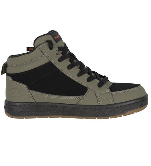 Se Skechers Sketchers Sko - Smooth Street - Olive ved KidsWorld