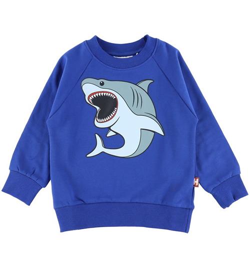 Se DYR-Cph Sweatshirt - Dyrbellow Sweat - Deep Blue Hvidhaj ved KidsWorld