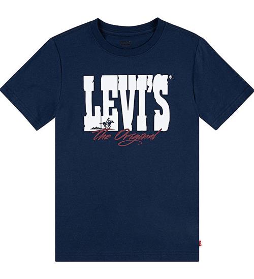 Se Levis Levis T-shirt - Dress Blues m. Hvid ved KidsWorld