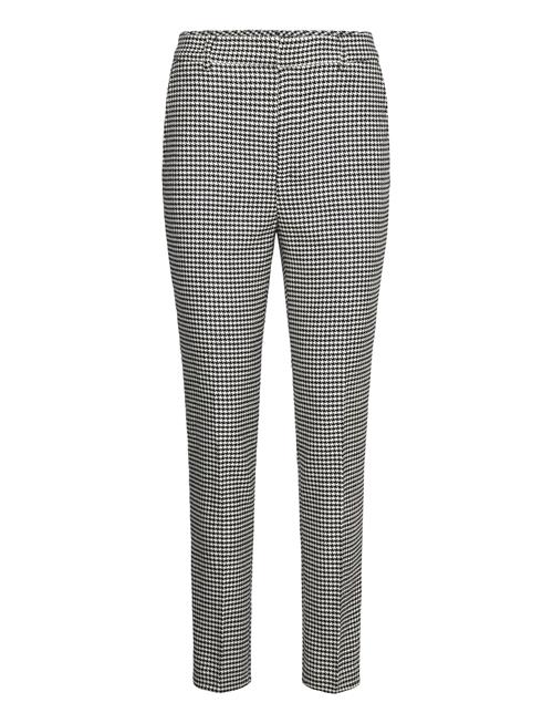 Se Lauren Ralph Lauren Houndstooth Twill Cropped Pant Lauren Ralph Lauren Black ved Booztlet