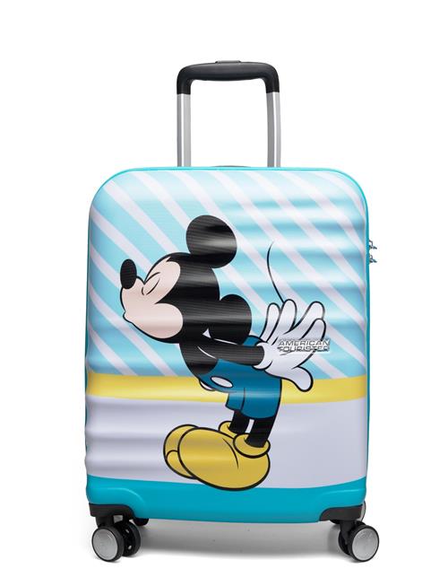 Se American Tourister Wavebreaker Disney - Kiss Spinner 55 Mickey Blue Kiss American Tourister Patterned ved Booztlet