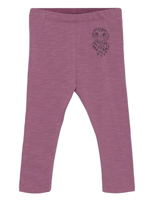 Se Soft Gallery Sgbaby Paula New Owl Leggings Soft Gallery Purple ved Booztlet