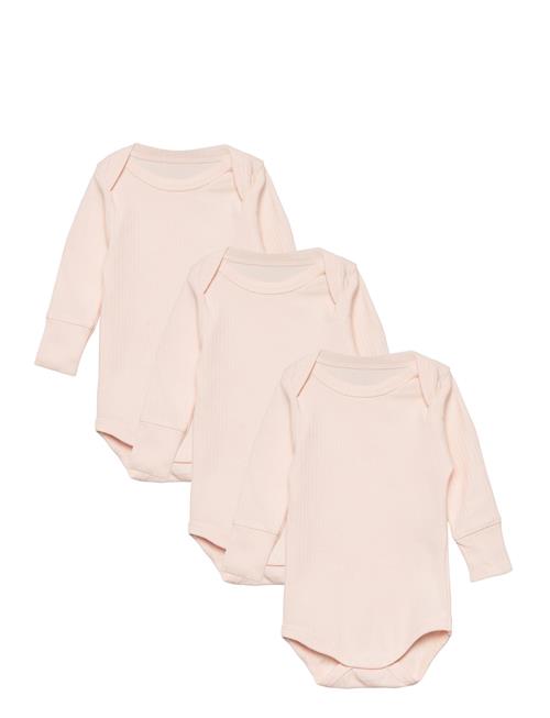 3 Pack Rib Jersey Long Sleeve Body Copenhagen Colors Pink