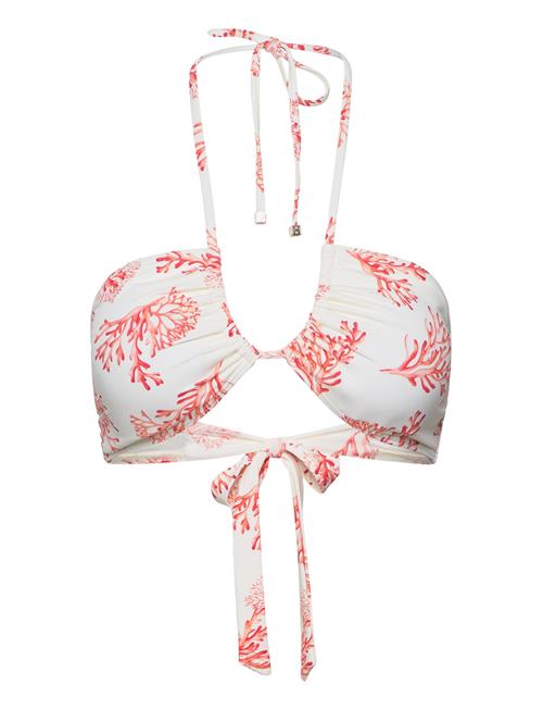 Malina Blanka Printed Bandeau Bikini Top Malina Coral