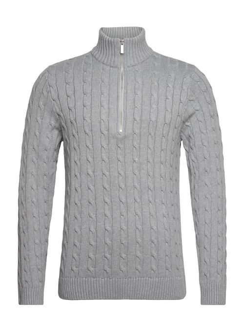 Se Selected Homme Slhryan Structure Half Zip Selected Homme Grey ved Booztlet