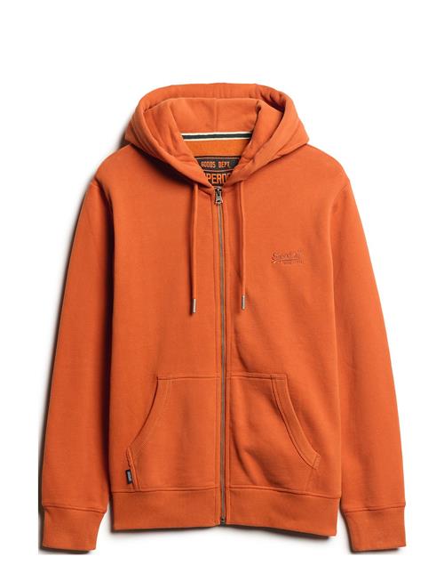 Superdry Essential Logo Zip Hoodie Superdry Orange