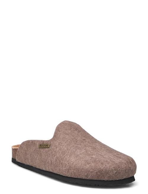 Se Exani Felt Slipper W Exani Brown ved Booztlet