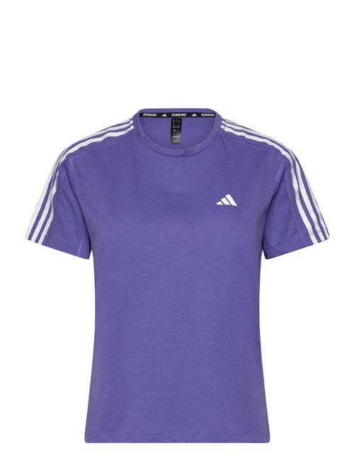 adidas Performance Own The Run 3 Stripes T-Shirt Adidas Performance Purple