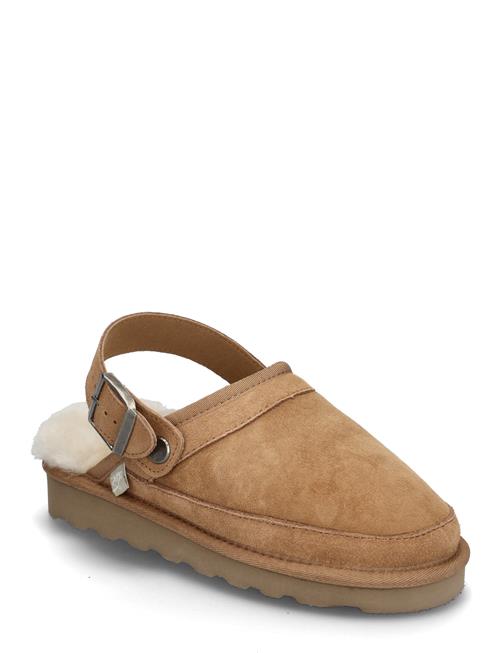 Rhbrisbane Shearling Buckle Slipper Rosemunde Brown