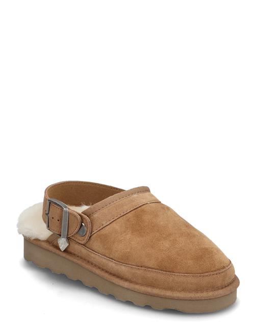 Rosemunde Rhbrisbane Shearling Buckle Slipper Rosemunde Brown