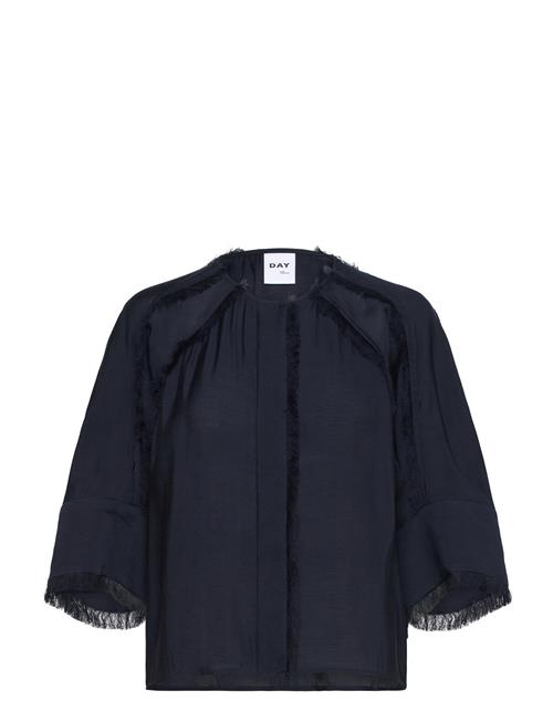 Se Day Birger et Mikkelsen Cassie - Sheer Fringes Day Birger Et Mikkelsen Navy ved Booztlet