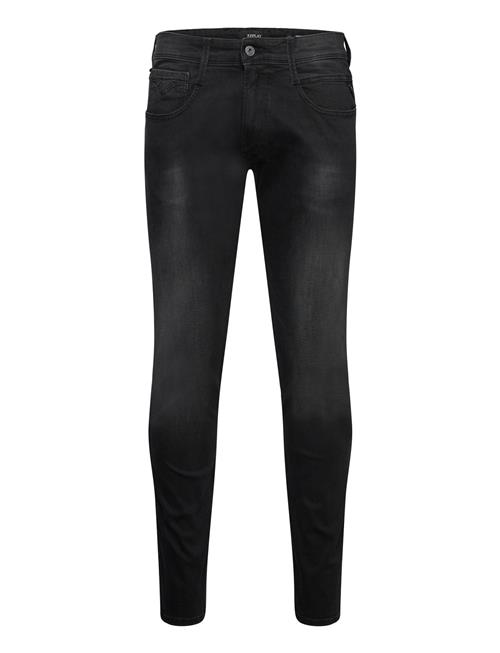 Se Replay Anbass Trousers Slim C-Stretch Replay Black ved Booztlet