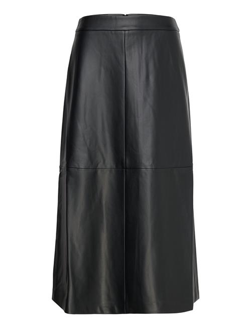 French Connection Crolenda Pu Midi Skirt French Connection Black