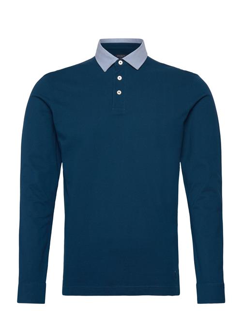 Hackett London Woven Collar Ls Hackett London Blue