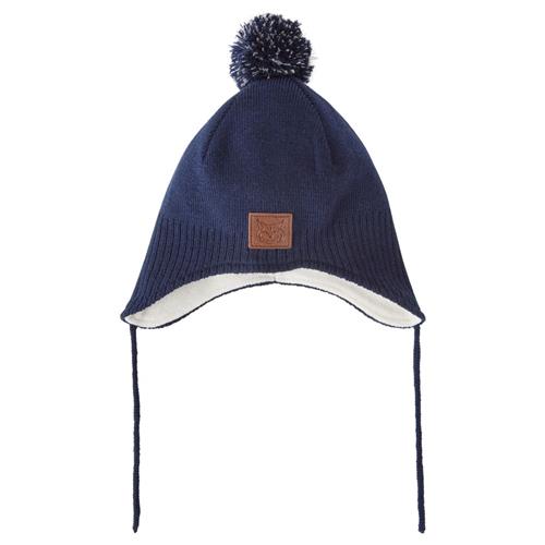 Se Kuling Narvik Helmet Beanie Med Fleeceforing Navy | Marine blå | 44/46 cm ved Babyshop