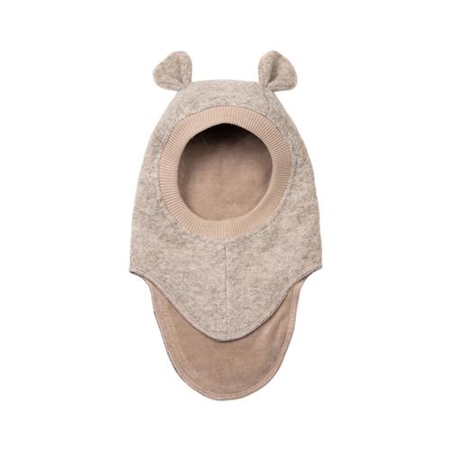 Huttelihut Balaclava Ears Wool Camel Melange | Brun | 0-12 months