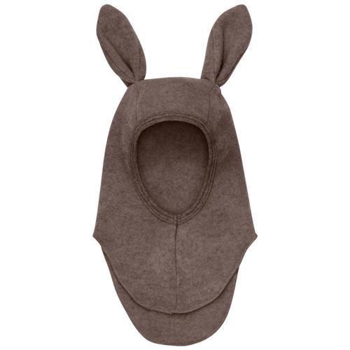 Huttelihut Balaclava Ears Uld Fleece Brown Melange | Brun | 12-24 months