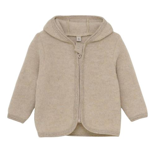 Huttelihut Jakke Uld Fleece (M) Camel Melange | Brun | 110 cm