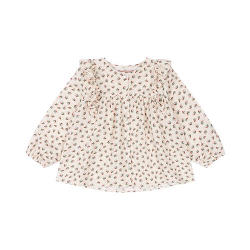 Konges Sløjd Coco Frill Shirt Gots - Fleur Tricolore | Hvid | 7-8 years