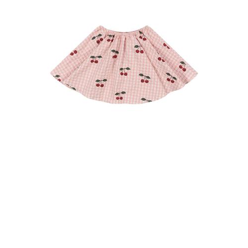 Se Konges Sløjd Kim Skirt Gots - Cherry Check | Lyserød | 7-8 years ved Babyshop