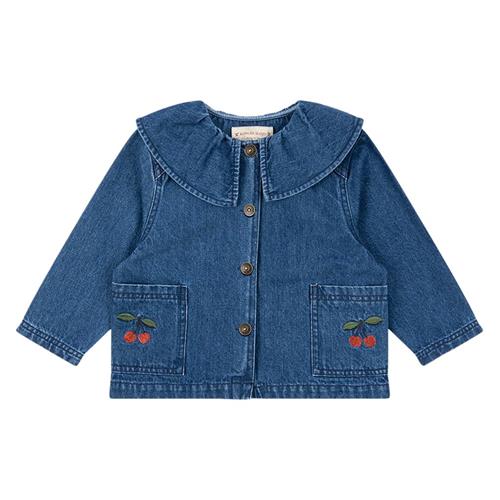 Konges Sløjd Magot Denim Shirt Gots - Denim Blue Cherry | Blå | 2 years