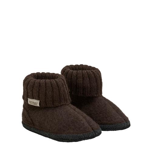 Se Huttelihut Sutsko Uld Coffee Bean | Brun | 24 EU ved Babyshop