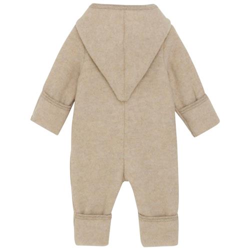 Huttelihut Pram Suit Pixie Wool Fleece (S) Camel Melange | Brun | 62 cm