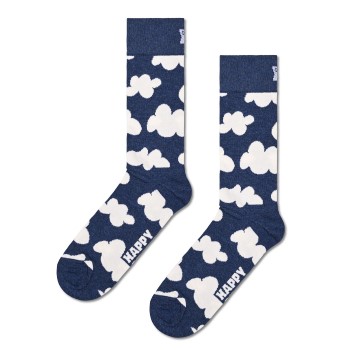 Happy socks Strømper Cloudy Navy Sock Marineblå Str 41/46