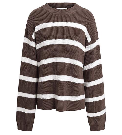 Se Hound Bluse - Strik - Stripe Knit - Brun/Hvid ved KidsWorld