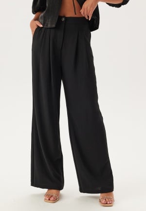 Se Happy Holly Comfy Suit Pants Black 40/42 ved Bubbleroom