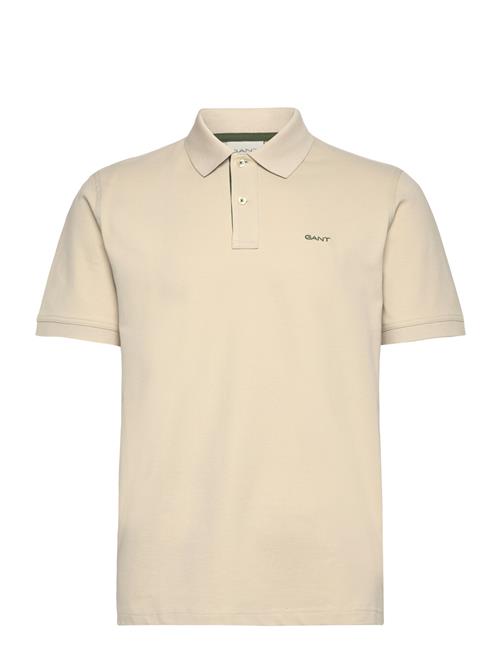 GANT Reg Contrast Pique Ss Polo GANT Beige