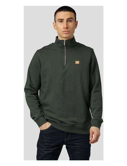 Clean Cut Copenhagen Basic Organic 1/2 Zip Sweat Clean Cut Copenhagen Khaki