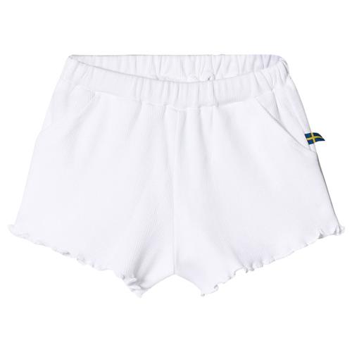 Se The BRAND Rib Shorts Hvide | Hvid | 104/110 cm ved Babyshop