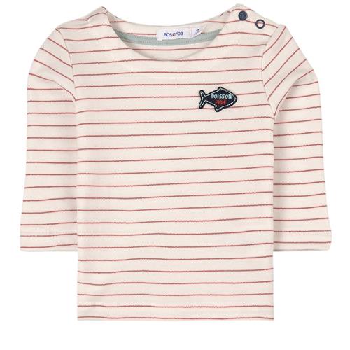 Se Absorba T-Shirt Hvid | Rød | 6 months ved Babyshop