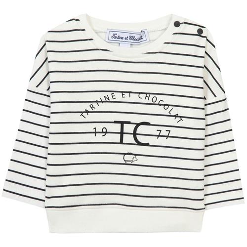 Tartine et Chocolat Stribet T-shirt Cremefarvet |  | 3 months