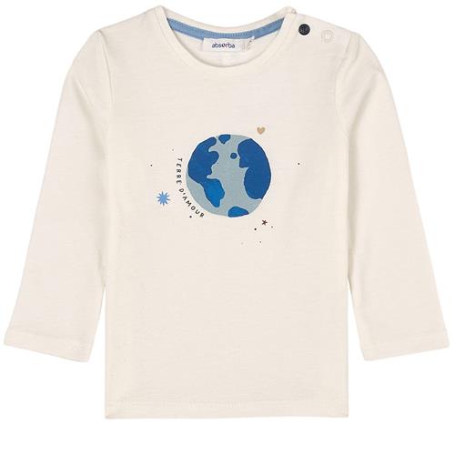 Se Absorba T-shirt Med Tryk Cremefarvet |  | 6 months ved Babyshop