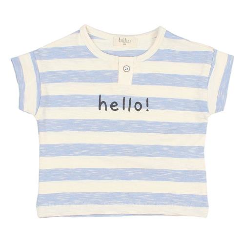 Se búho Stribet T-shirt Bluette | Blå | 6 months ved Babyshop