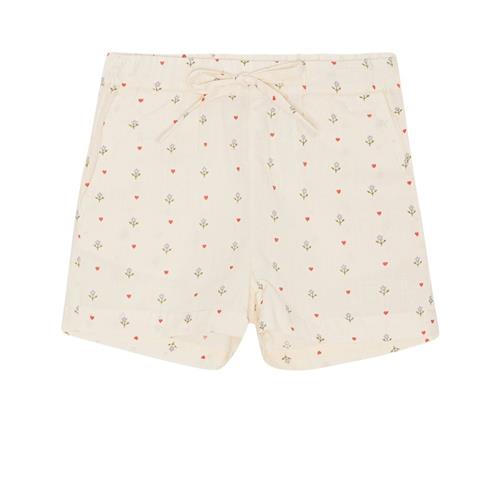 Se Flöss Wilma Hjertemønstret Shorts Cremefarvet |  | 80 cm ved Babyshop