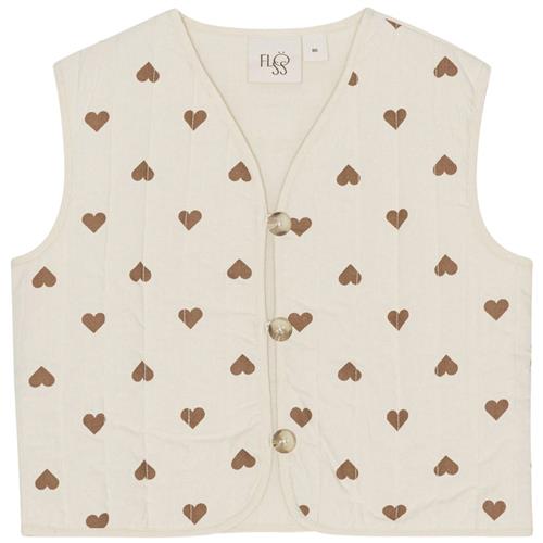 Se Flöss Carmen Hjertemønstret Vest Cremefarvet |  | 122 cm ved Babyshop